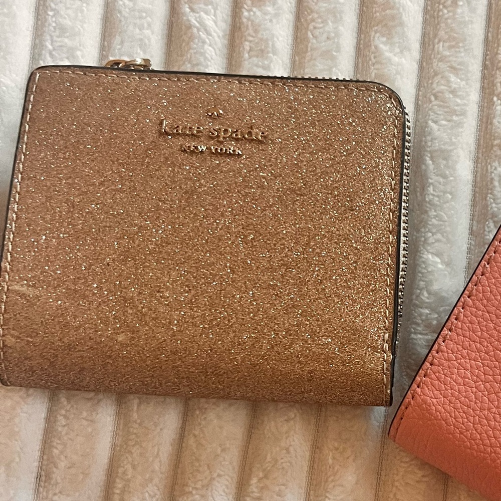 Kate spade gold wallet